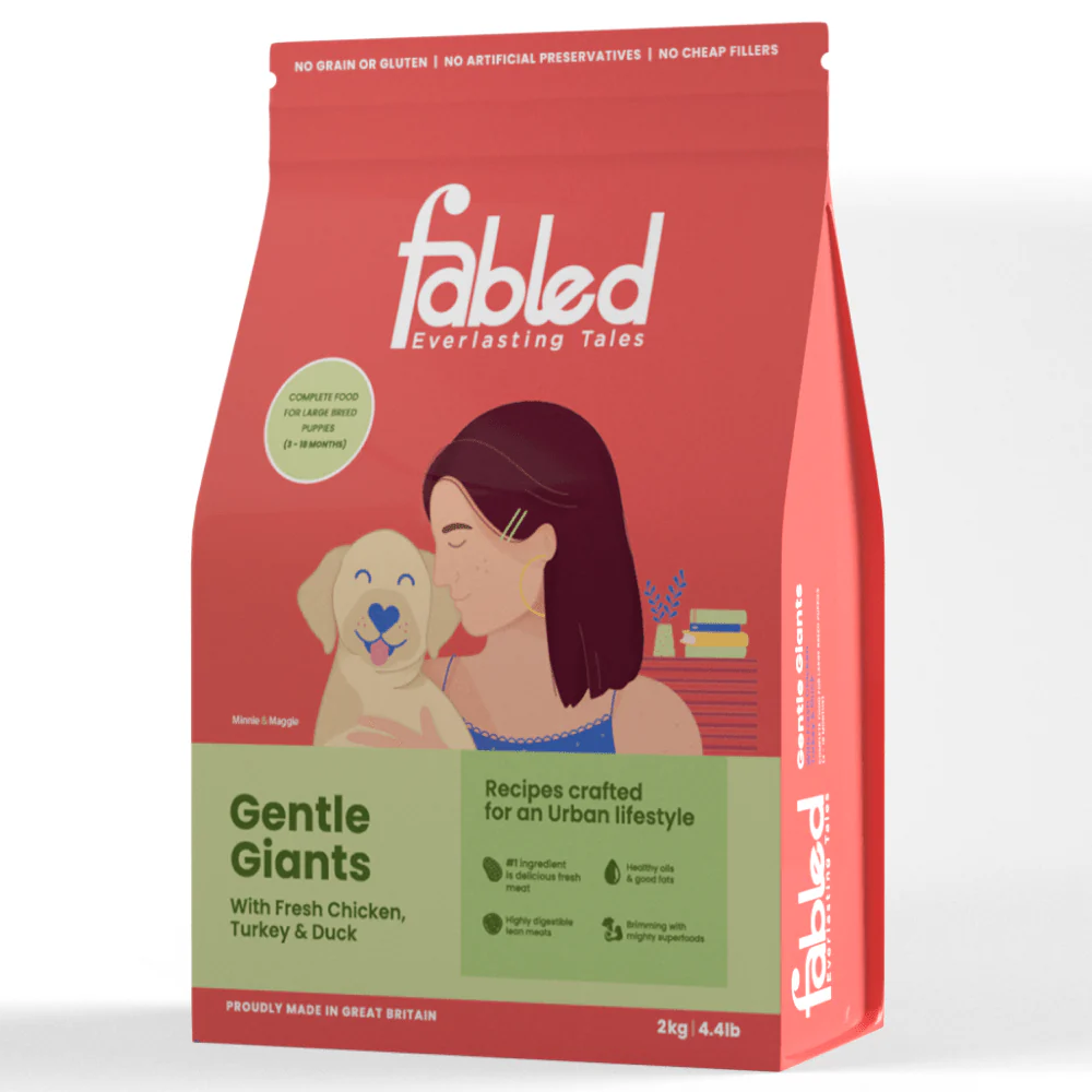 Fabled Gentle Giants Fresh Chicken Turkey and Duck Large Breed Puppy Dry Food - Image 6
