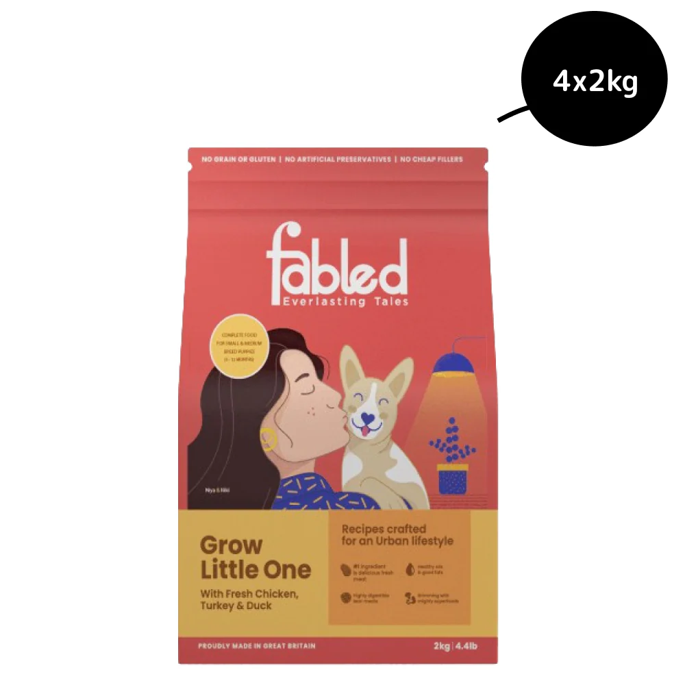 Fabled Grow Little One Fresh Chicken Turkey & Duck Small Medium Dog Dry Food - Image 11