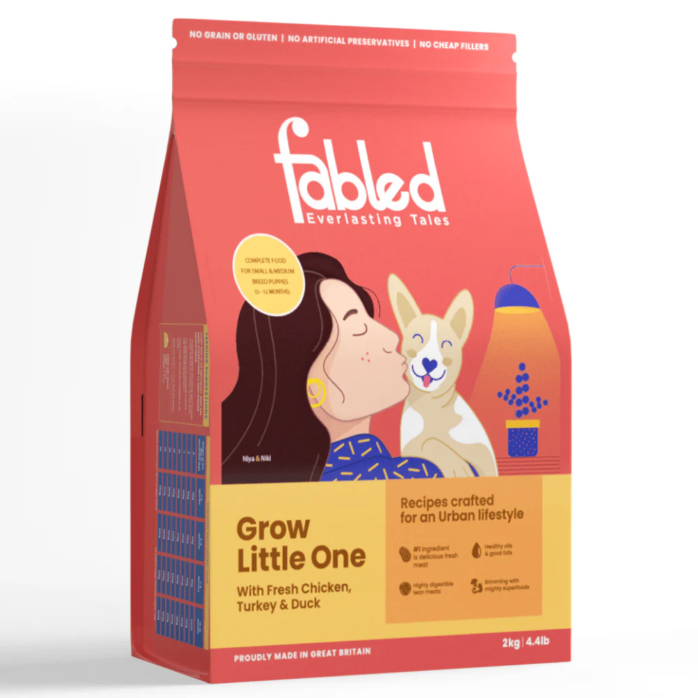 Fabled Grow Little One Fresh Chicken Turkey & Duck Small Medium Dog Dry Food - Image 3