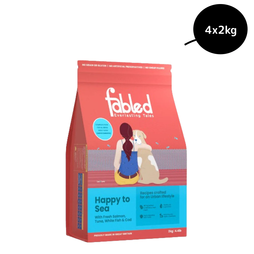Fabled Happy to Sea Fresh Salmon Tuna White Fish and Cod Adult Dog Dry Food - Image 12