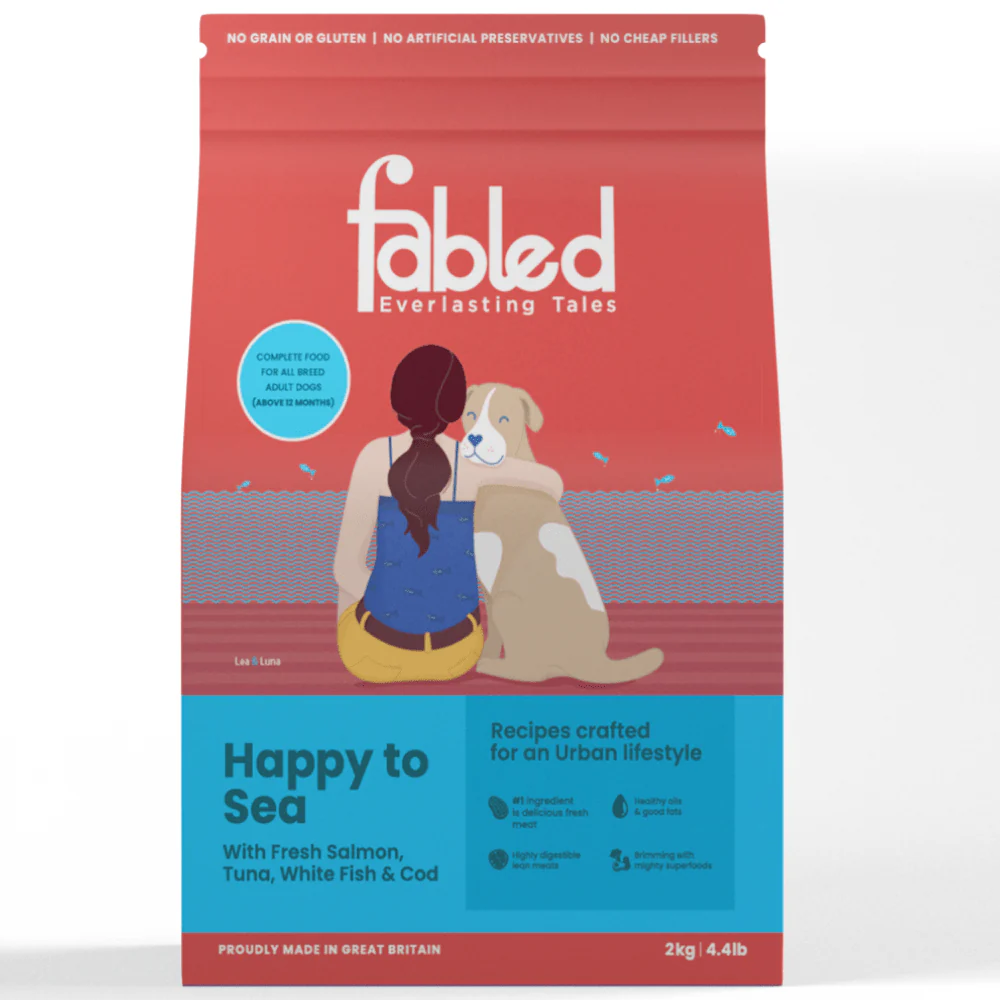 Fabled Happy to Sea Fresh Salmon Tuna White Fish and Cod Adult Dog Dry Food - Image 2
