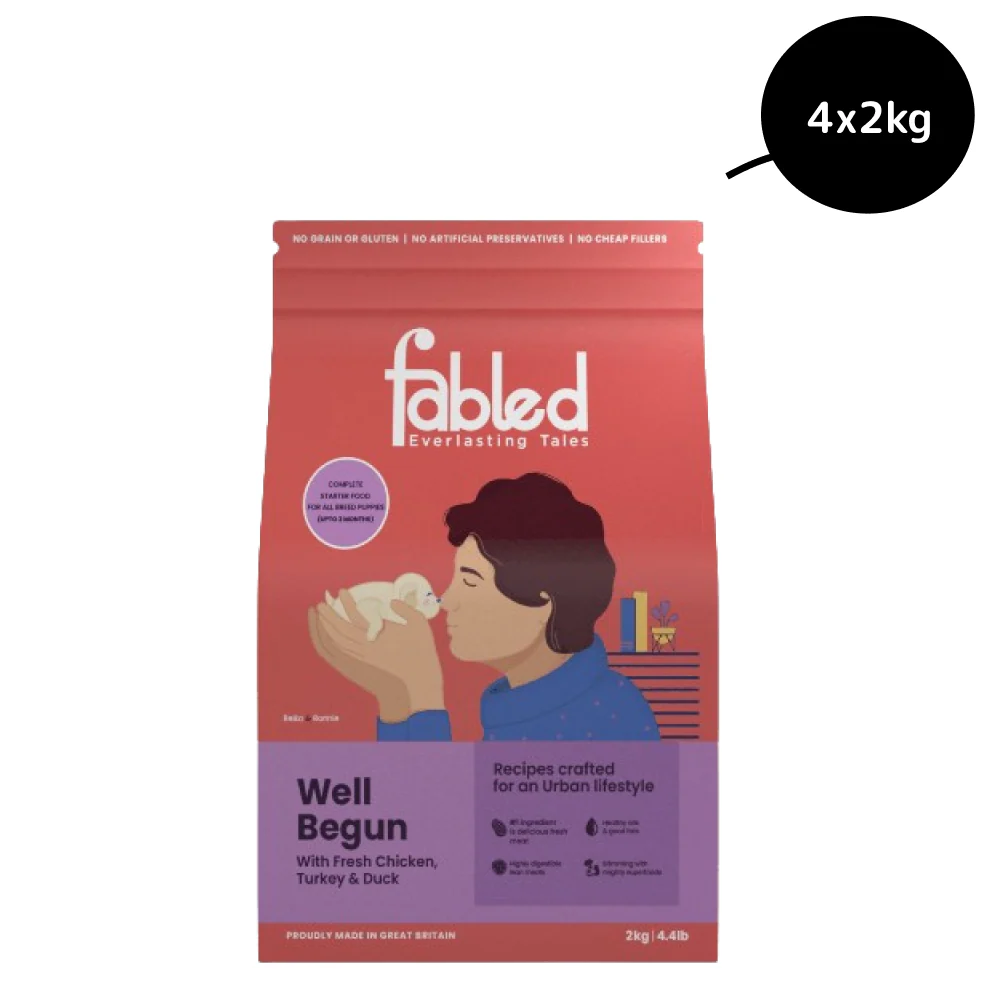 Fabled Well Begun Fresh Chicken Turkey and Duck Puppy Starter Dry Food - Image 12