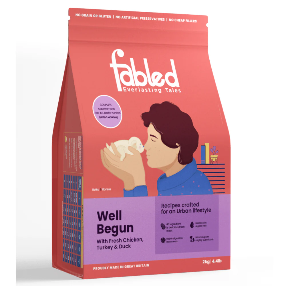Fabled Well Begun Fresh Chicken Turkey and Duck Puppy Starter Dry Food - Image 4