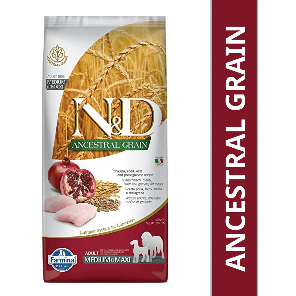 Farmina N&D Chicken & Pomegranate Adult Medium Maxi Dog Dry Food - Image 10