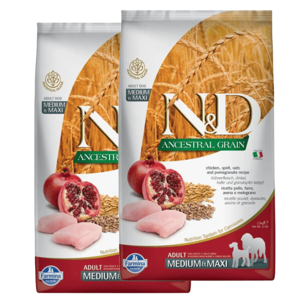 Farmina N&D Chicken & Pomegranate Adult Medium Maxi Dog Dry Food - Image 11