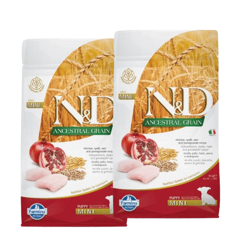 Farmina N&D Chicken & Pomegranate Ancestral Grain Puppy Mini Dog Dry Food - Image 12