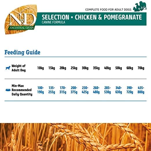 Farmina N&D Chicken & Pomegranate Ancestral Grain Selection Adult Medium Maxi Dog Dry Food - Image 4