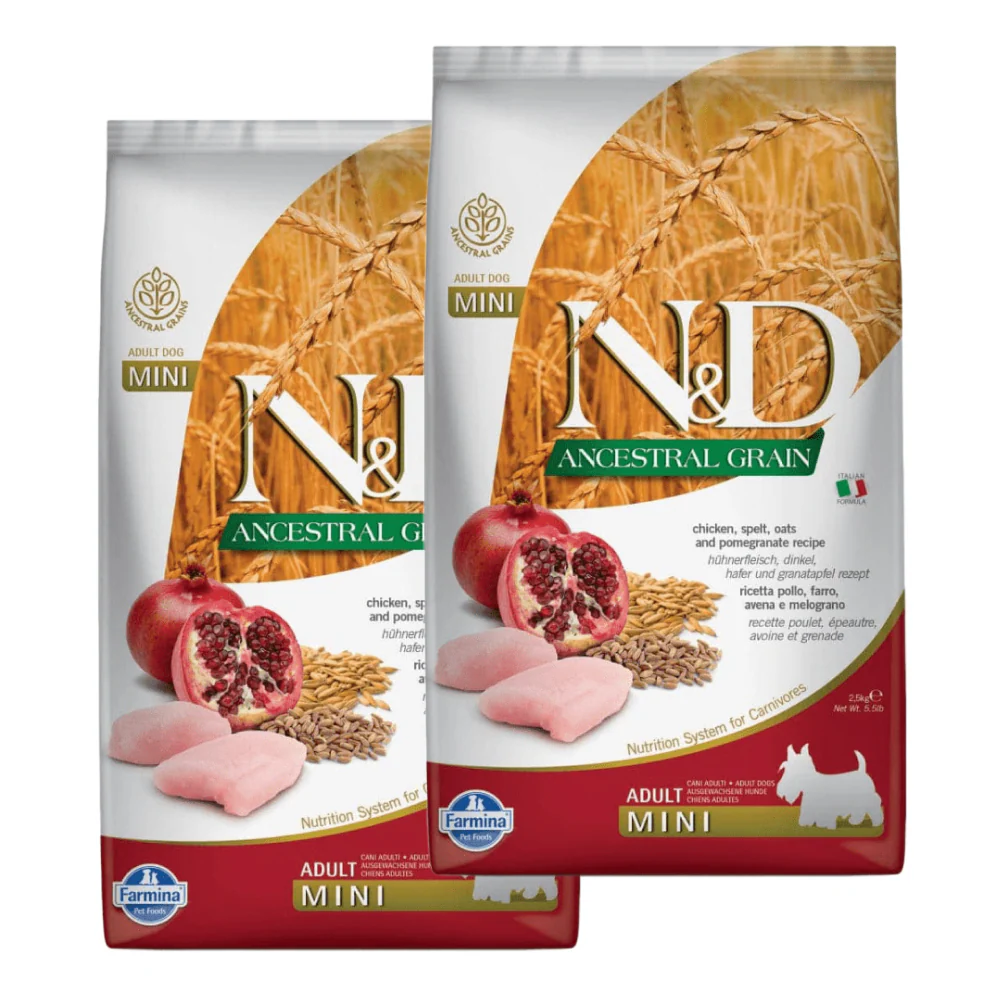Farmina N&D Ancestral Grain Chicken & Pomegranate Adult Mini Dog Dry Food - Image 11
