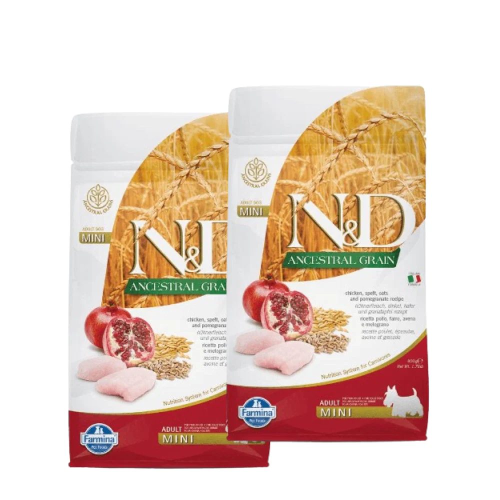 Farmina N&D Ancestral Grain Chicken & Pomegranate Adult Mini Dog Dry Food - Image 12