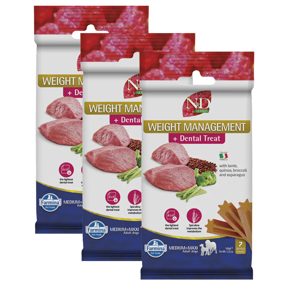 Farmina N&D Lamb and Blueberry Quinoa Weight Mangament Medium and Maxi Adult Dog Treats - Image 3