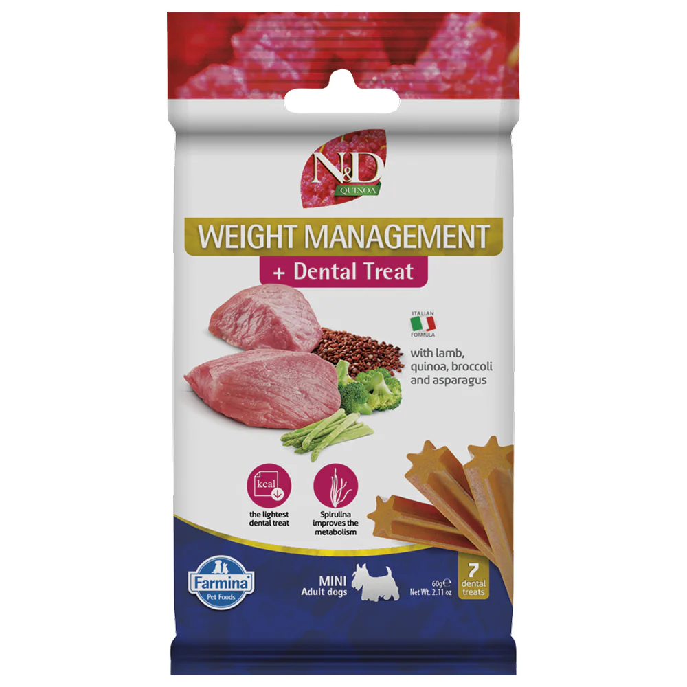 Farmina N&D Lamb and Quinoa Weight Mangament Mini Adult Dog Treats