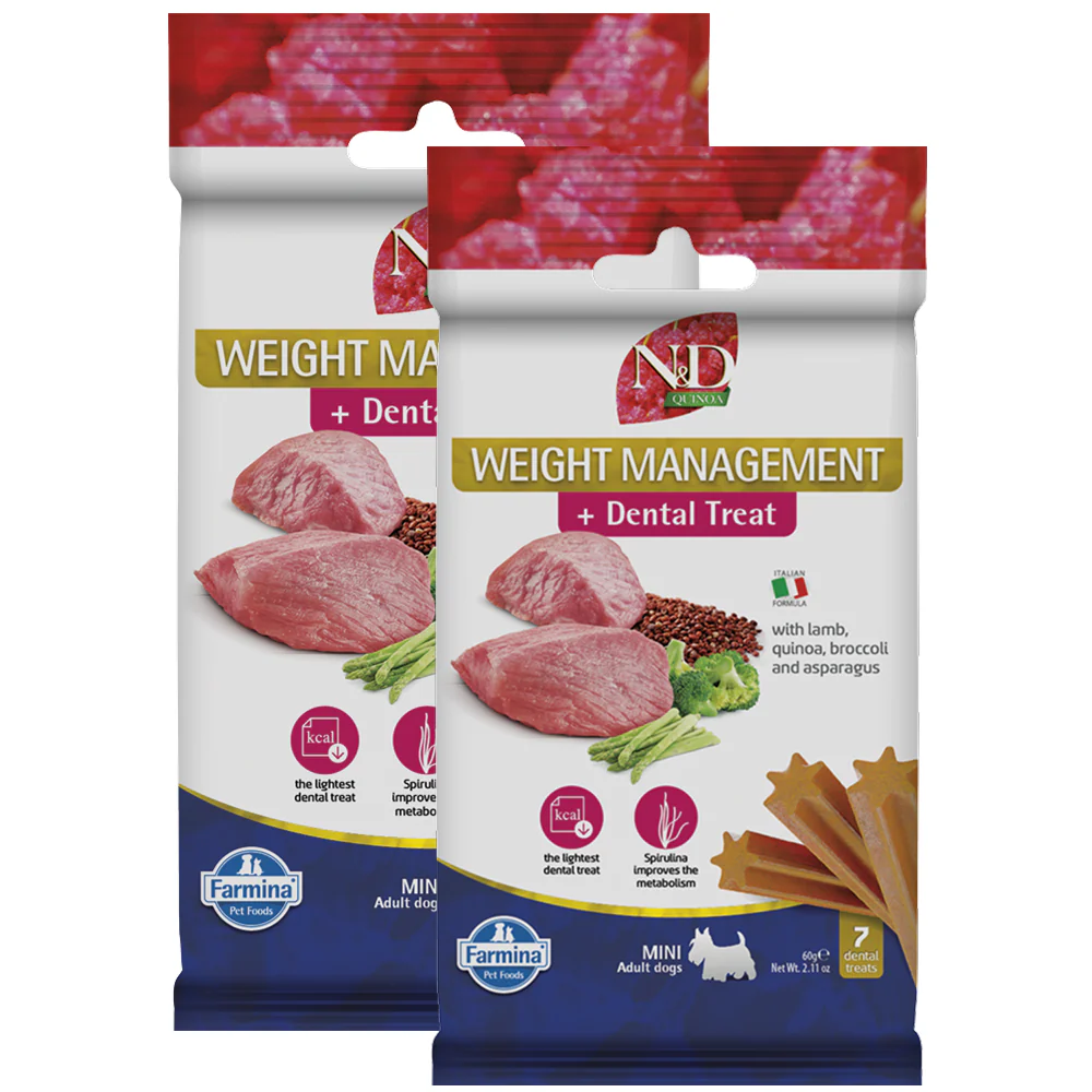 Farmina N&D Lamb and Quinoa Weight Mangament Mini Adult Dog Treats - Image 2