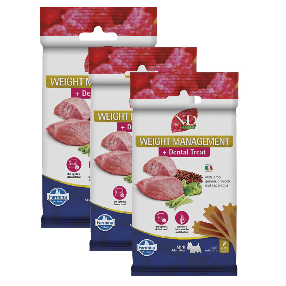 Farmina N&D Lamb and Quinoa Weight Mangament Mini Adult Dog Treats - Image 3