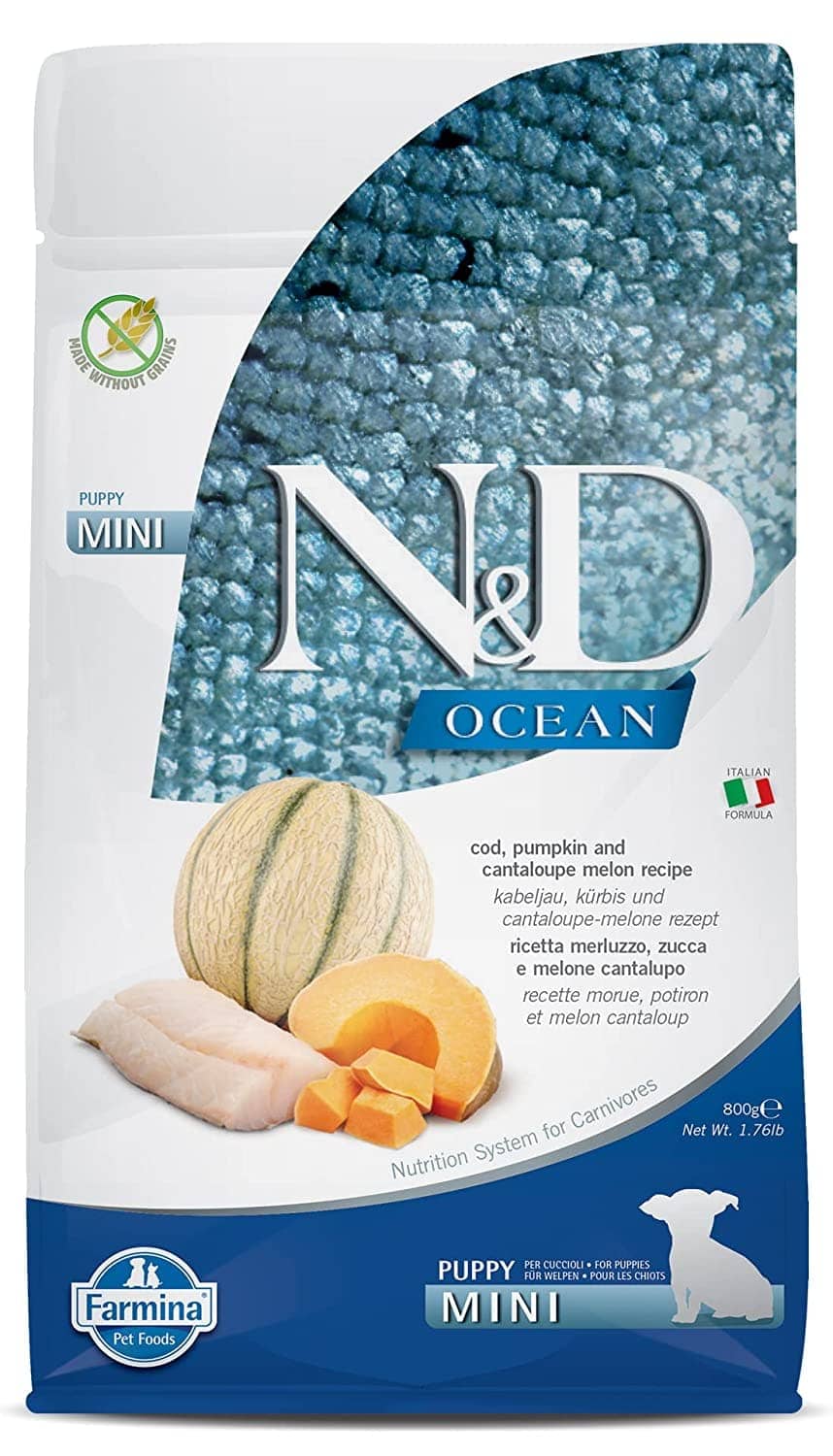 Farmina N&D Ocean Codfish Pumpkin & Cantaloupe Melon Puppy Mini Dry Food - Image 2