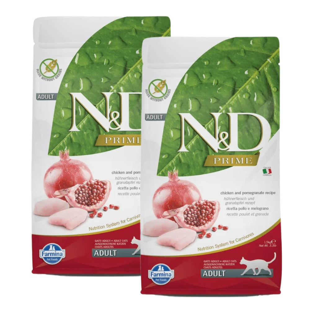 Farmina N&D Prime Chicken & Pomegranate Grain Free Adult Cat Dry Food - Image 2
