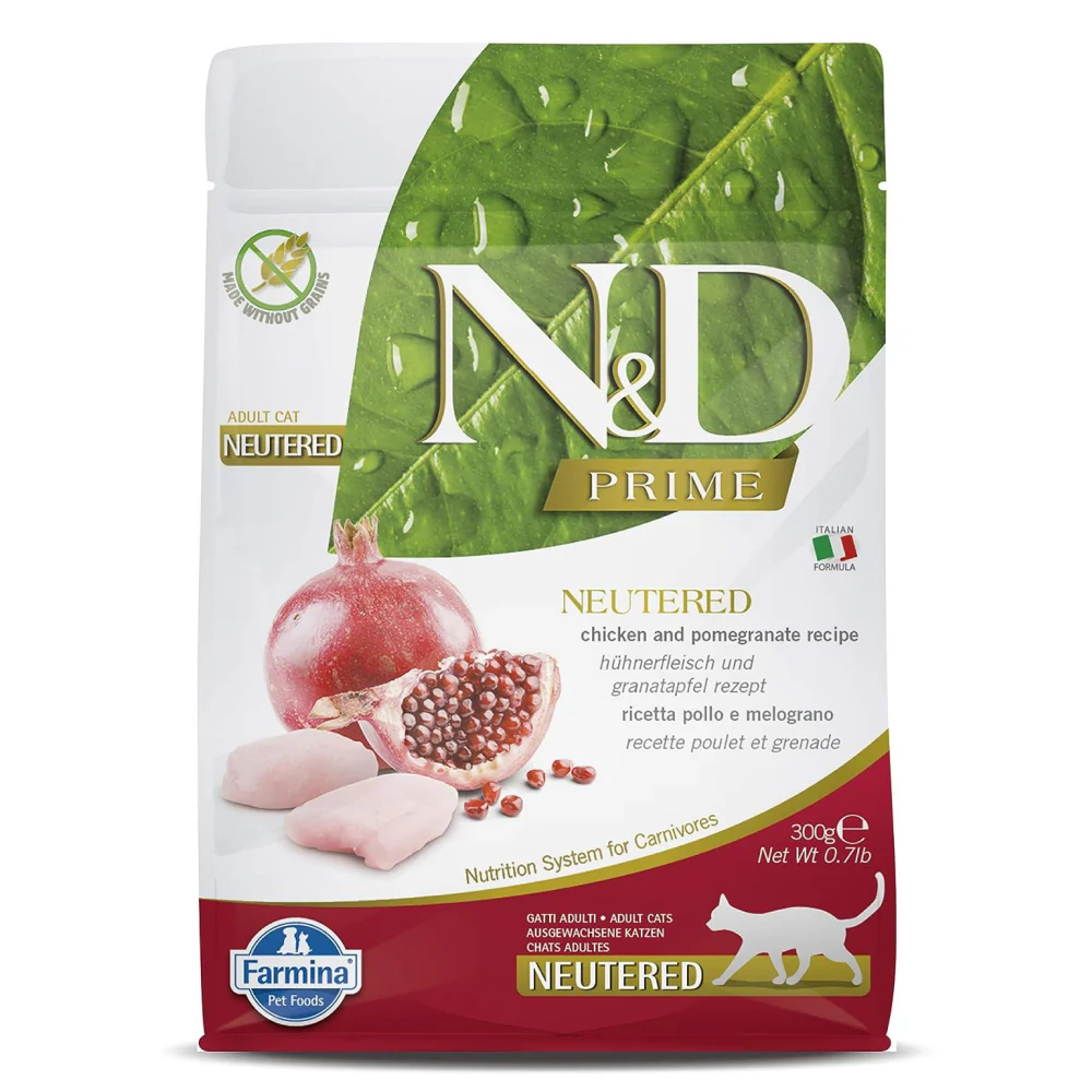 Farmina N&D Prime Chicken & Pomegranate Adult Neutered Cat Dry Food - Image 7