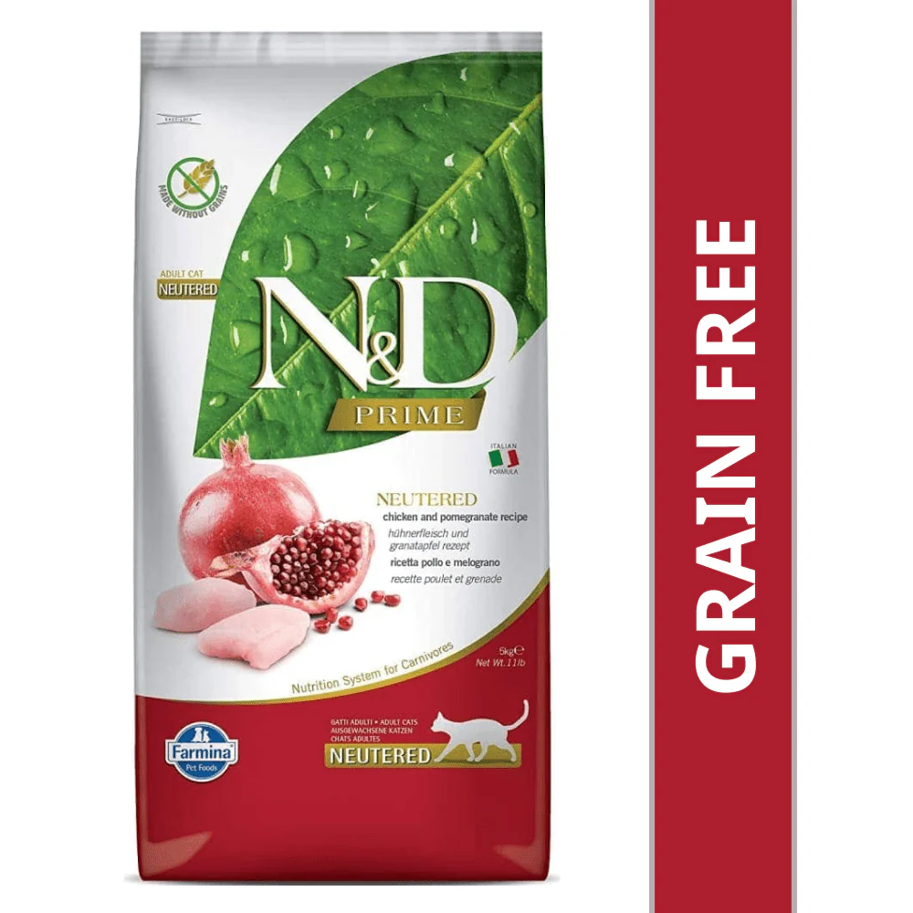 Farmina N&D Prime Chicken & Pomegranate Adult Neutered Cat Dry Food - Image 2