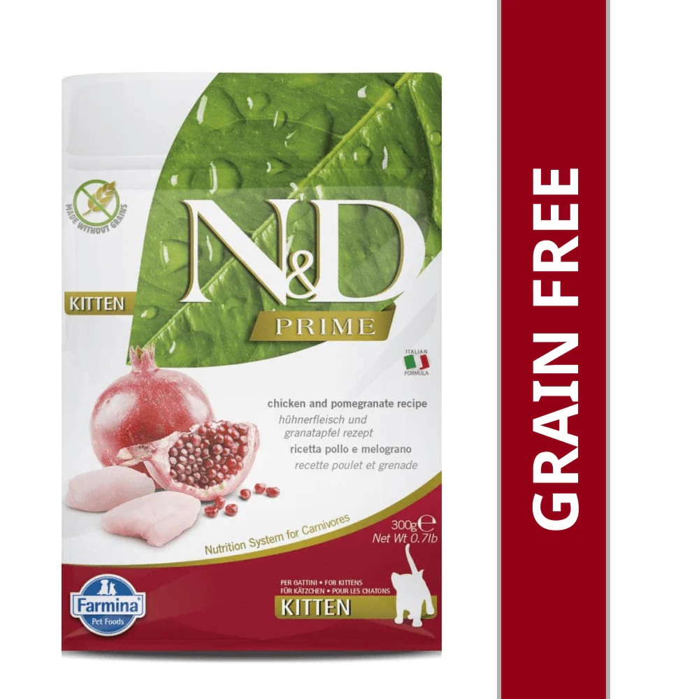 Farmina N&D Prime Chicken & Pomegranate Grain Free Kitten Cat Dry Food - Image 2
