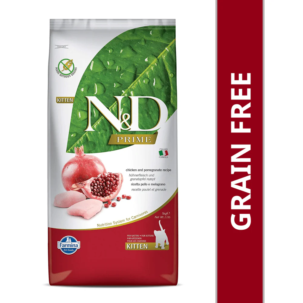 Farmina N&D Prime Chicken & Pomegranate Grain Free Kitten Cat Dry Food - Image 10