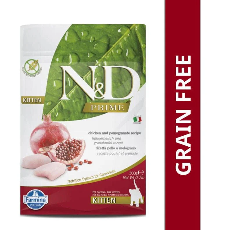 Farmina N&D Prime Chicken & Pomegranate Grain Free Kitten Cat Dry Food - Image 13