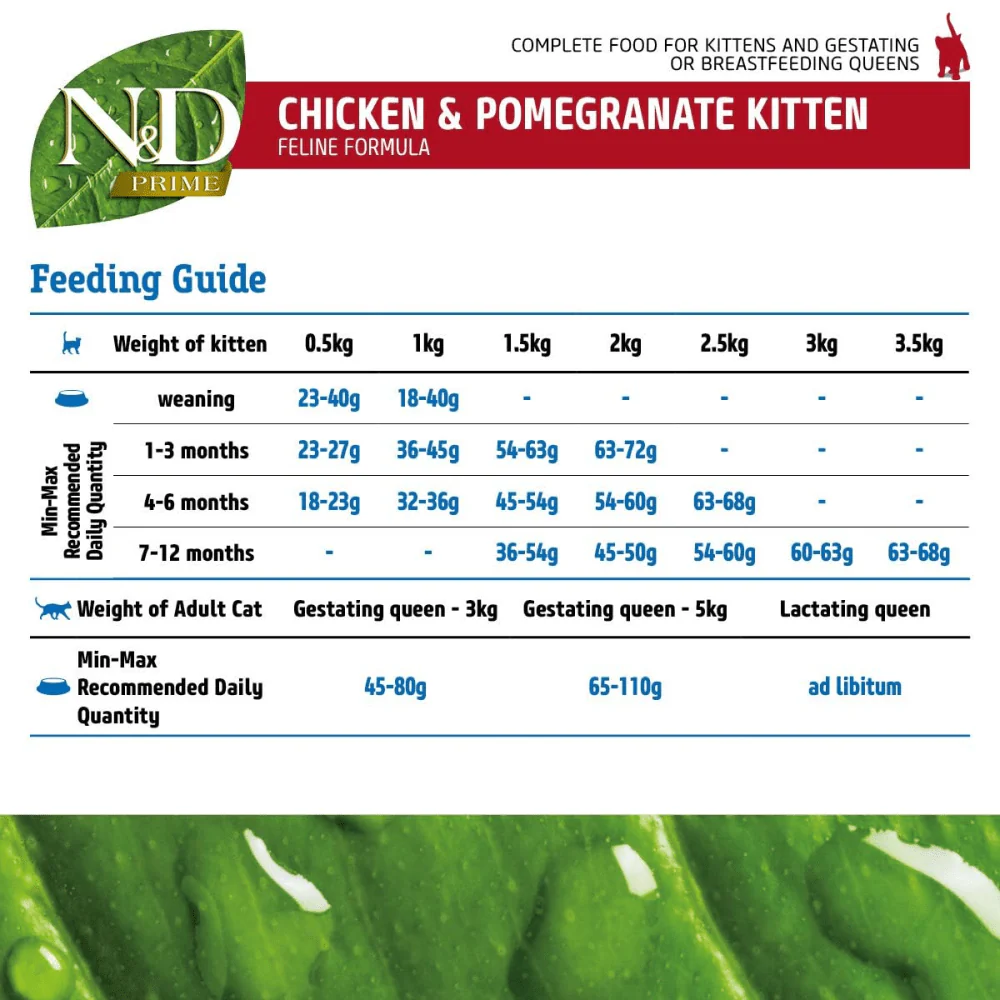 Farmina N&D Prime Chicken & Pomegranate Grain Free Kitten Cat Dry Food - Image 7