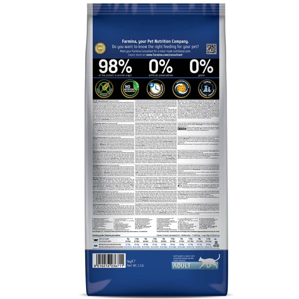 Farmina N&D Prime Lamb & Blueberry and Ocean Herring & Orange Grain Free Adult Cat Dry Food Combo - Image 14