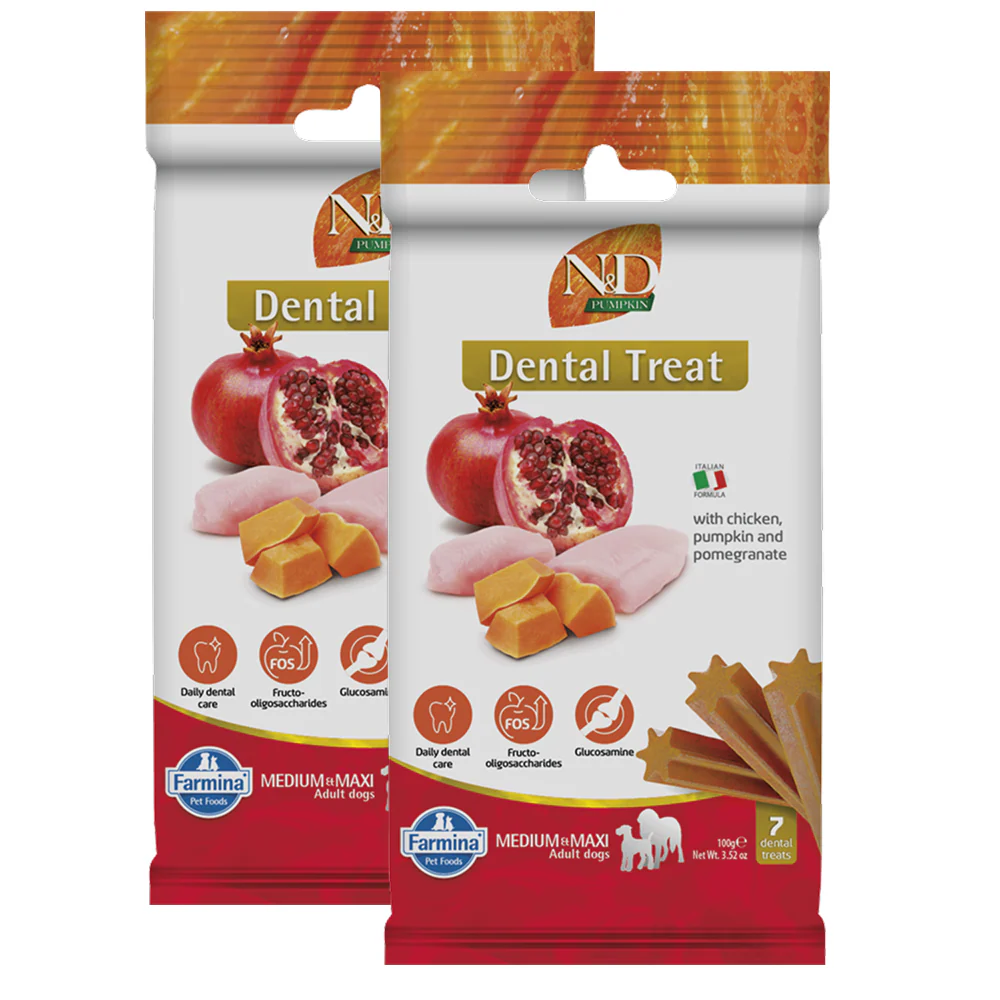 Farmina N&D Pumpkin Chicken & Pomegranate Adult Medium Maxi Dog Treats - Image 2