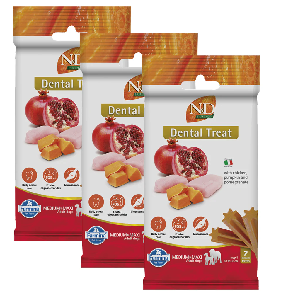 Farmina N&D Pumpkin Chicken & Pomegranate Adult Medium Maxi Dog Treats - Image 3