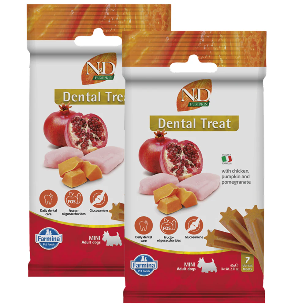 Farmina N&D Pumpkin Chicken & Pomegranate Adult Mini Dog Treats - Image 2