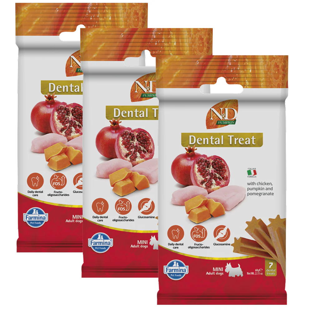 Farmina N&D Pumpkin Chicken & Pomegranate Adult Mini Dog Treats - Image 3
