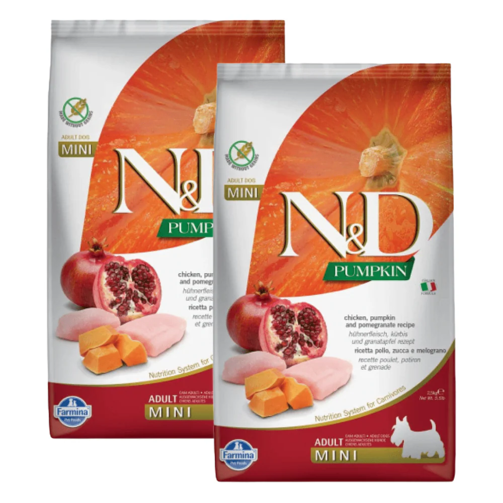 Farmina N&D Pumpkin Chicken & Pomegranate Grain Free Adult Mini Dog Dry Food - Image 11