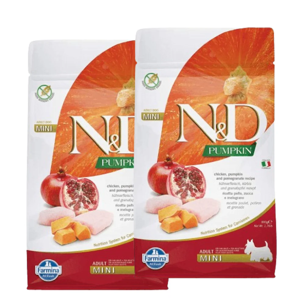 Farmina N&D Pumpkin Chicken & Pomegranate Grain Free Adult Mini Dog Dry Food - Image 12