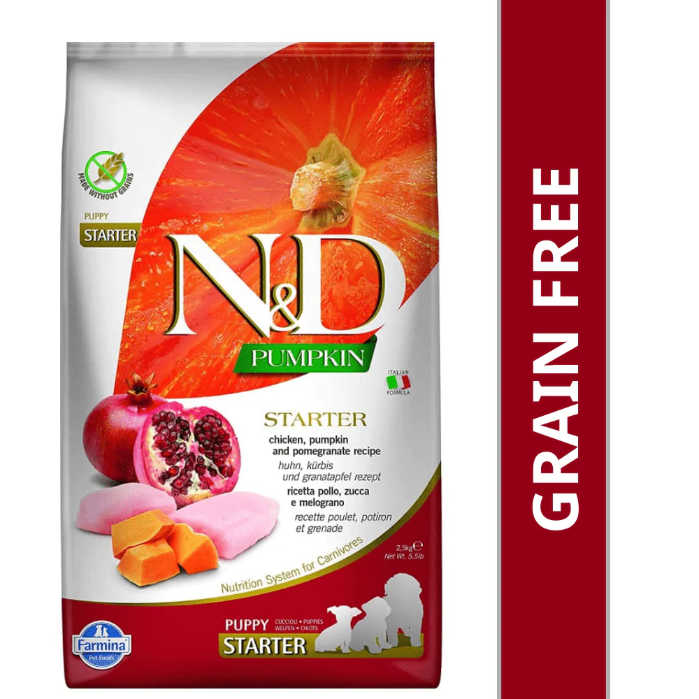 Farmina N&D Pumpkin Chicken & Pomegranate Grain Free Starter Puppy Dog Dry Food - Image 8