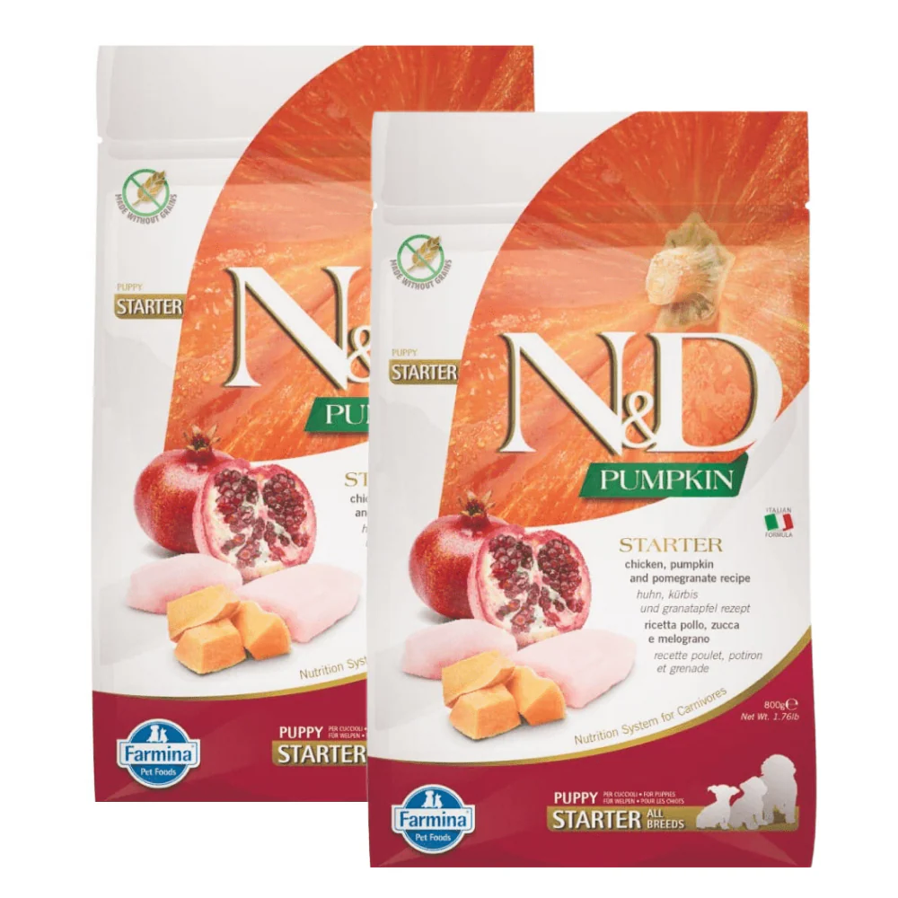 Farmina N&D Pumpkin Chicken & Pomegranate Grain Free Starter Puppy Dog Dry Food - Image 9