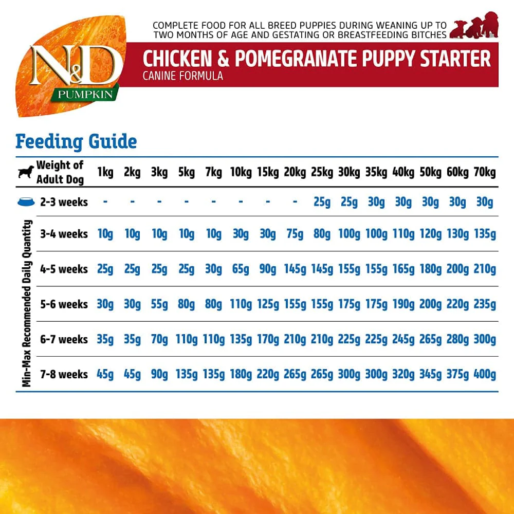 Farmina N&D Pumpkin Chicken & Pomegranate Medium Maxi Puppy Dry Food - Image 4