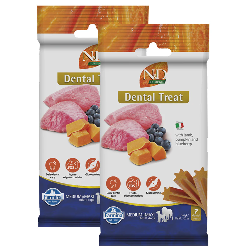 Farmina N&D Pumpkin Lamb & Blueberry Adult Medium Maxi Dog Treats - Image 2