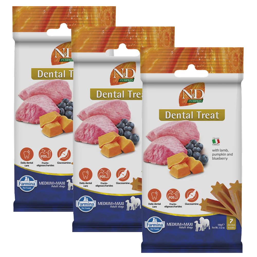 Farmina N&D Pumpkin Lamb & Blueberry Adult Medium Maxi Dog Treats - Image 3