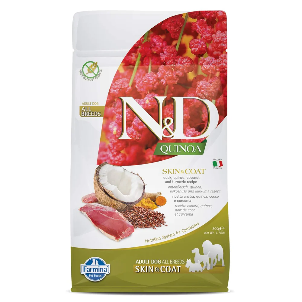 Farmina N&D Quinoa Duck Coconut & Turmeric Skin & Coat Grain Free Medium and Maxi Dog Dry Food - Image 11