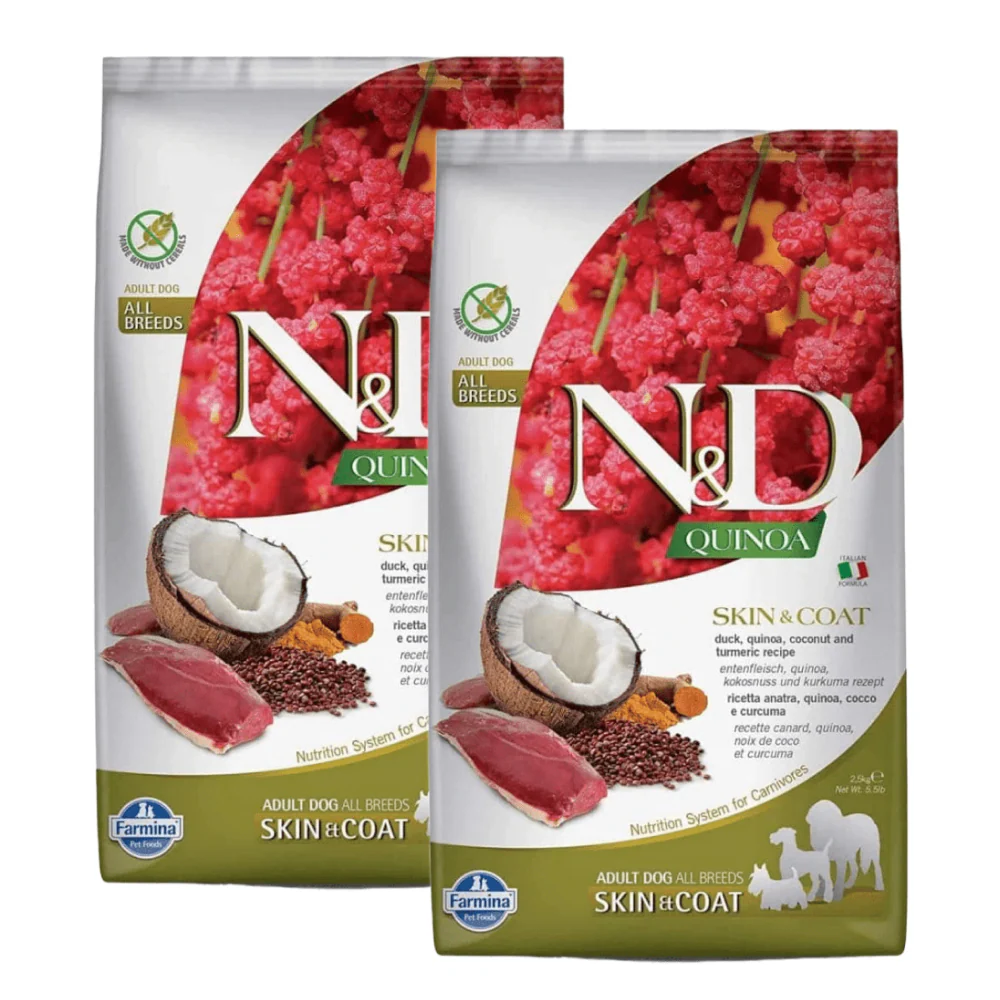Farmina N&D Quinoa Duck Coconut & Turmeric Skin & Coat Grain Free Medium and Maxi Dog Dry Food - Image 13