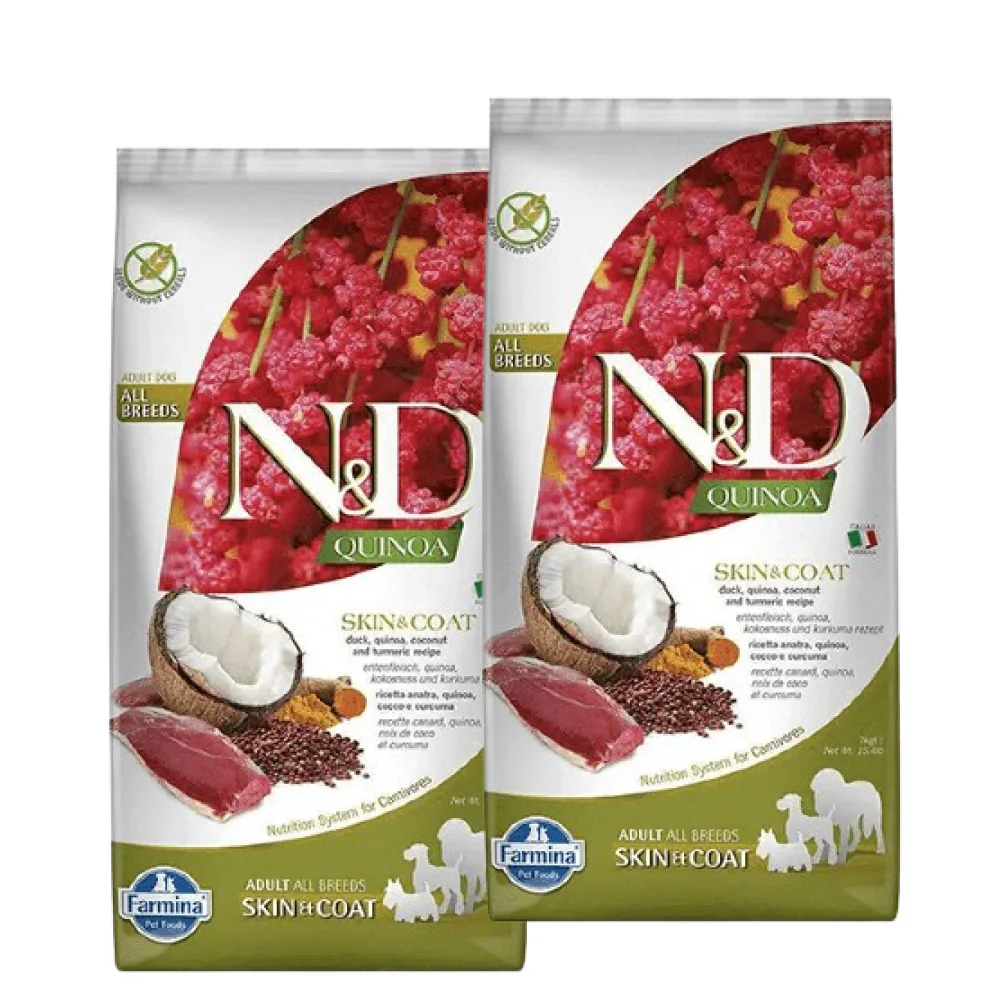 Farmina N&D Quinoa Duck Coconut & Turmeric Skin & Coat Grain Free Medium and Maxi Dog Dry Food - Image 14