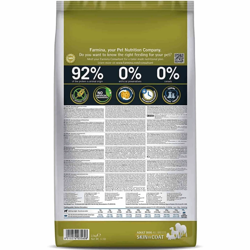 Farmina N&D Quinoa Duck Coconut & Turmeric Skin & Coat Grain Free Medium and Maxi Dog Dry Food - Image 4