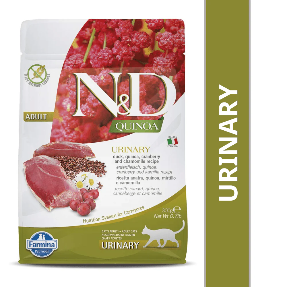 Farmina N&D Quinoa Duck Cranberry & Chamomile Grain Free Urinary Adult Cat Dry Food - Image 9