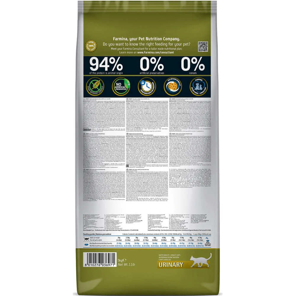 Farmina N&D Quinoa Duck Cranberry & Chamomile Grain Free Urinary Adult Cat Dry Food - Image 3