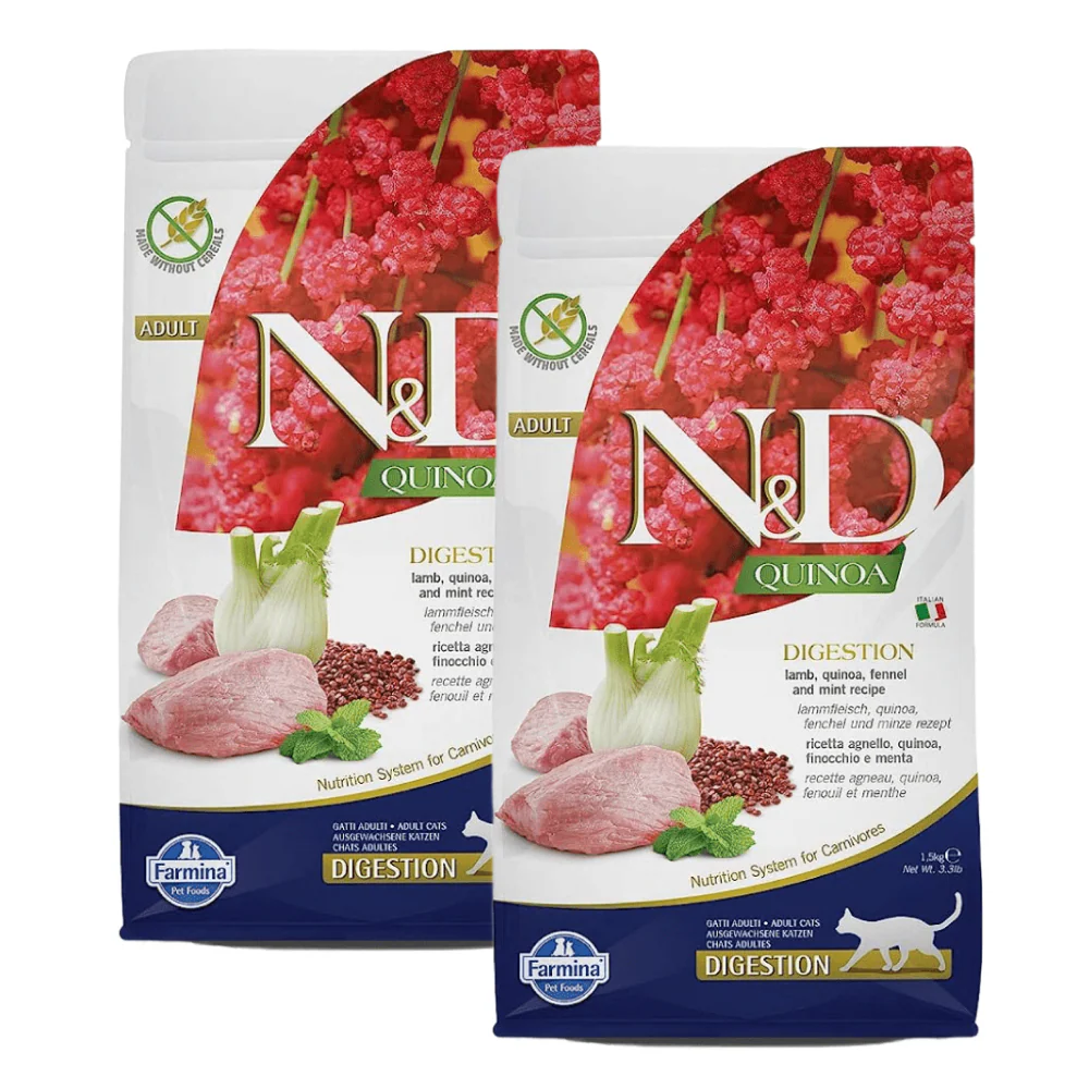 Farmina N&D Quinoa Lamb Mint & Fennel Grain Free Digestion Adult Dry Cat Food - Image 11