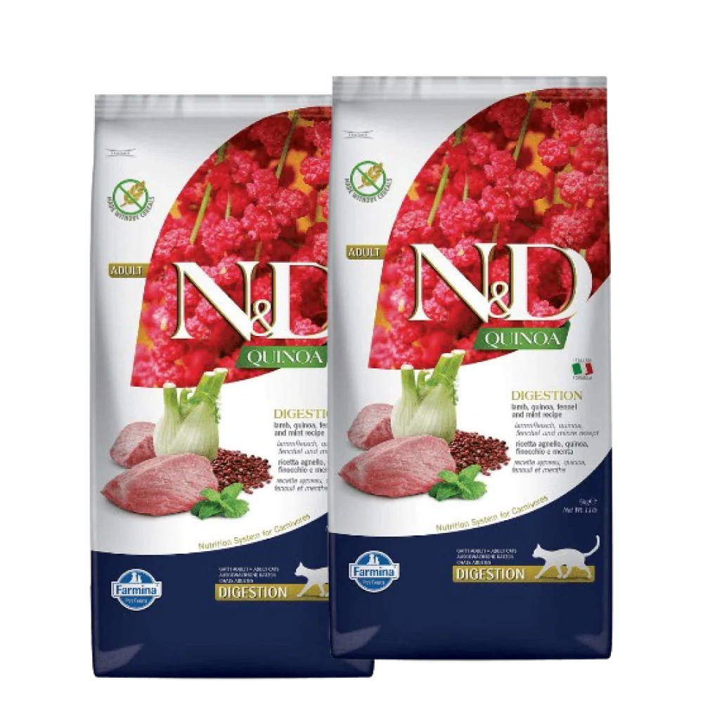 Farmina N&D Quinoa Lamb Mint & Fennel Grain Free Digestion Adult Dry Cat Food - Image 12