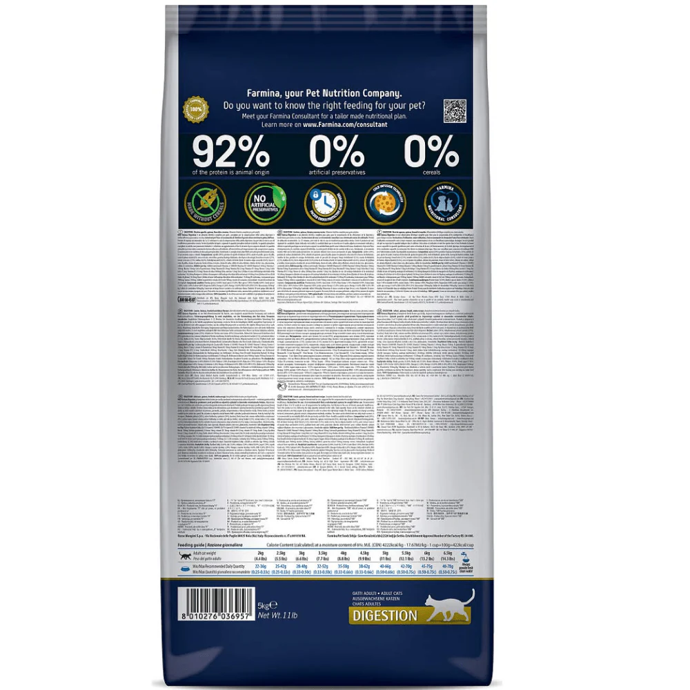 Farmina N&D Quinoa Lamb Mint & Fennel Grain Free Digestion Adult Dry Cat Food - Image 3