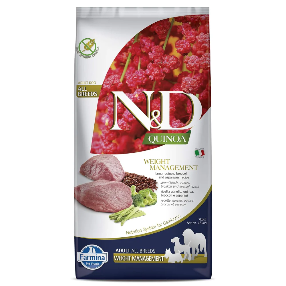 Farmina N&D Quinoa Weight Management Grain Free Medium & Maxi Adult Dog Dry Food - Image 10