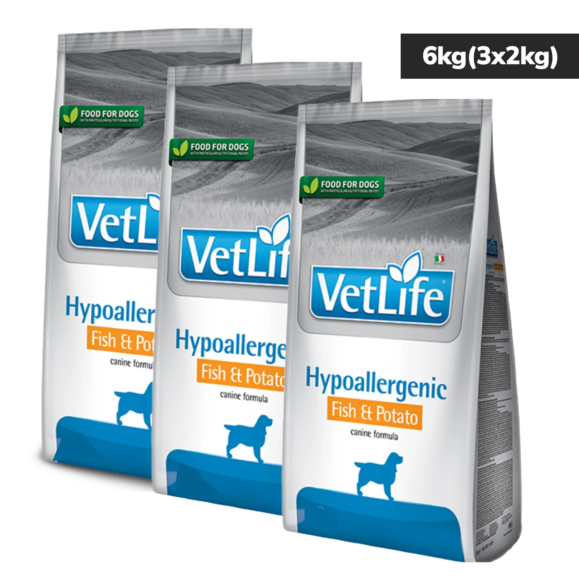 Farmina Vet Life Fish & Potato Hypoallergenic Canine Formula Adult Dog Dry Food - Image 7