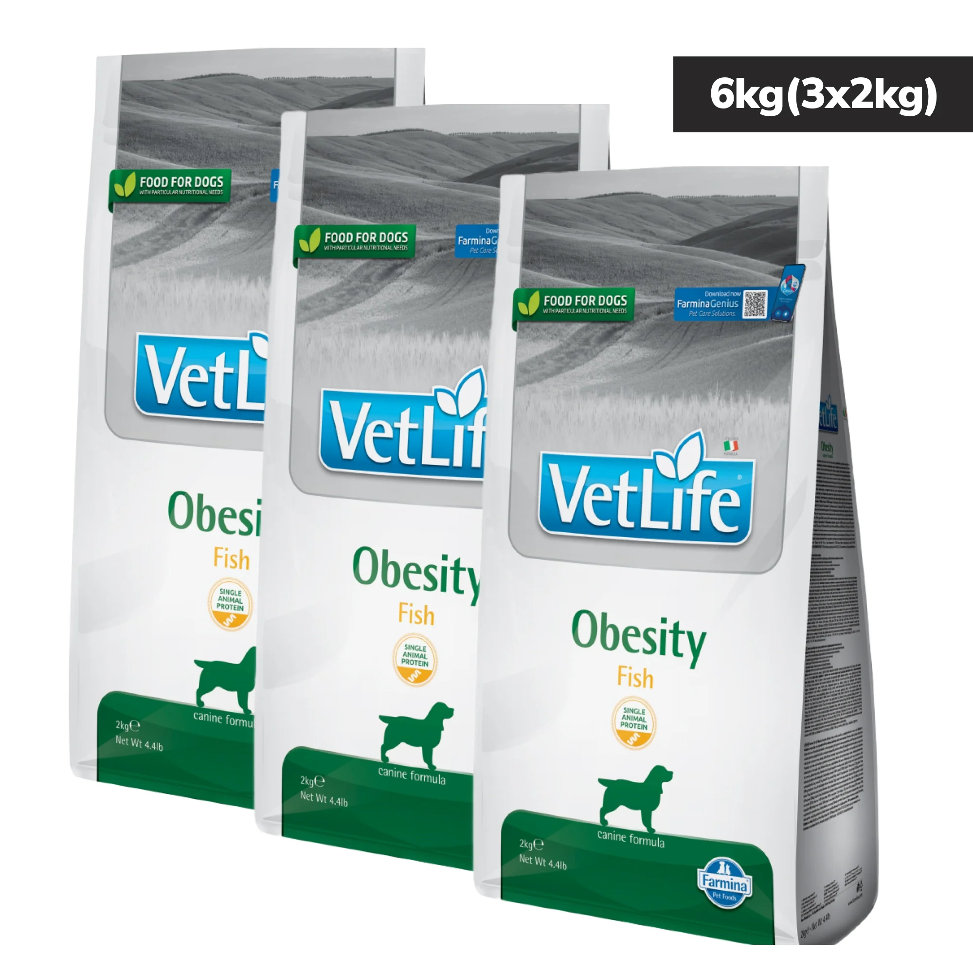 Farmina Vet Life Obesity Fish Adult Dog Dry Food - Image 5