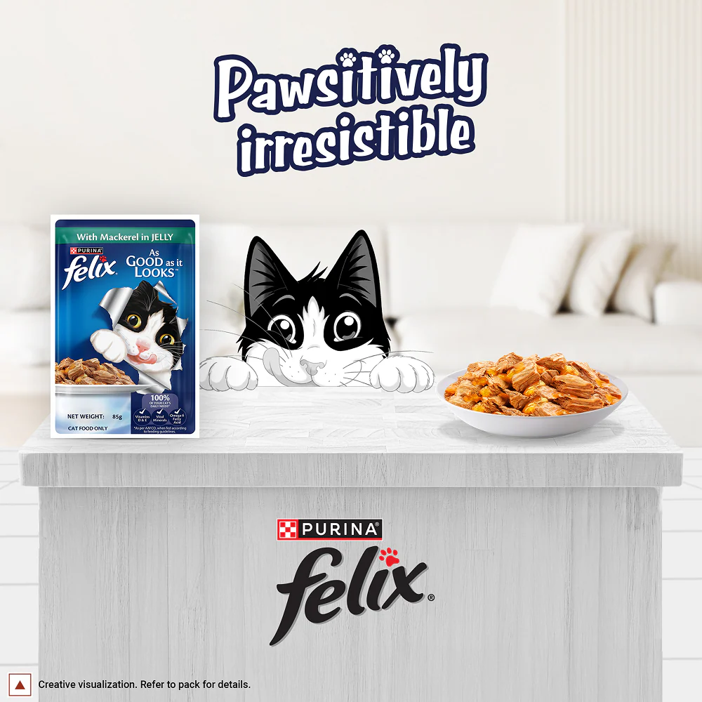Purina Felix with Mackerel in Jelly Complete and Balanced Adult Cat Wet Food - Image 16